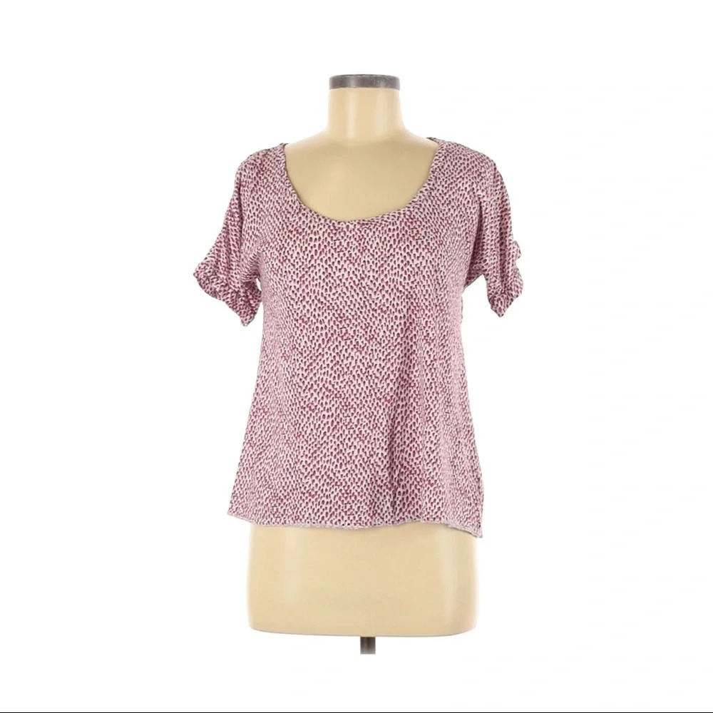 Lilka Anthropologie Splatter Print Blouse Tee